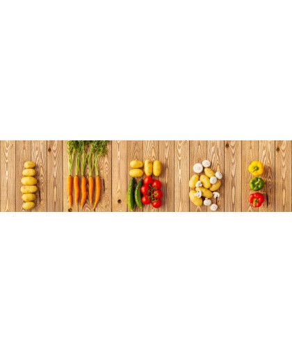 Кухонный фартук Овощное меню